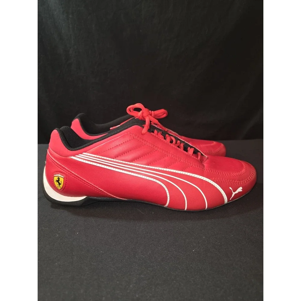 Puma Ferrari Future Cat Mens Size 10.5 Red White Black Athletic Motorsport Shoes - Picture 7 of 12